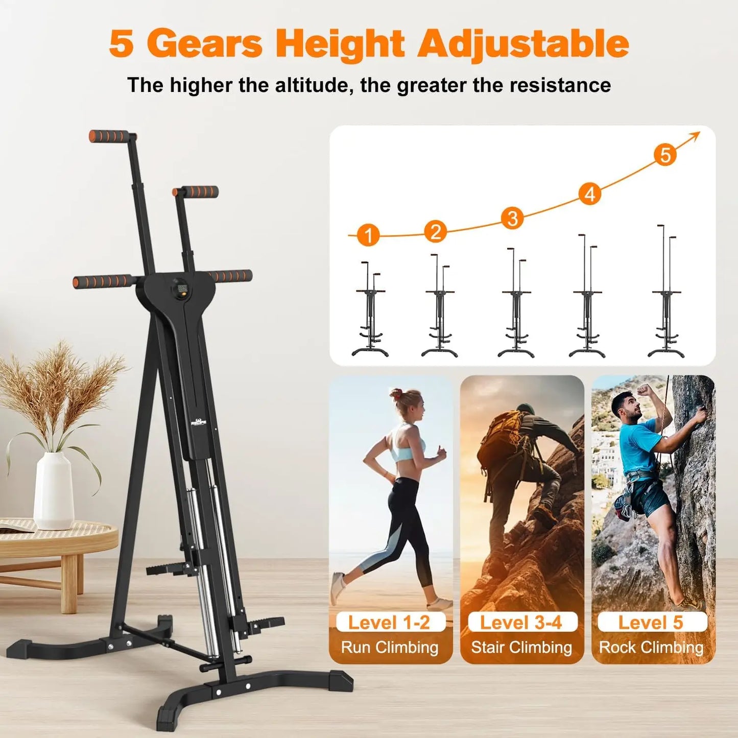 Vertical Climber Exercise Machine for Home Gym