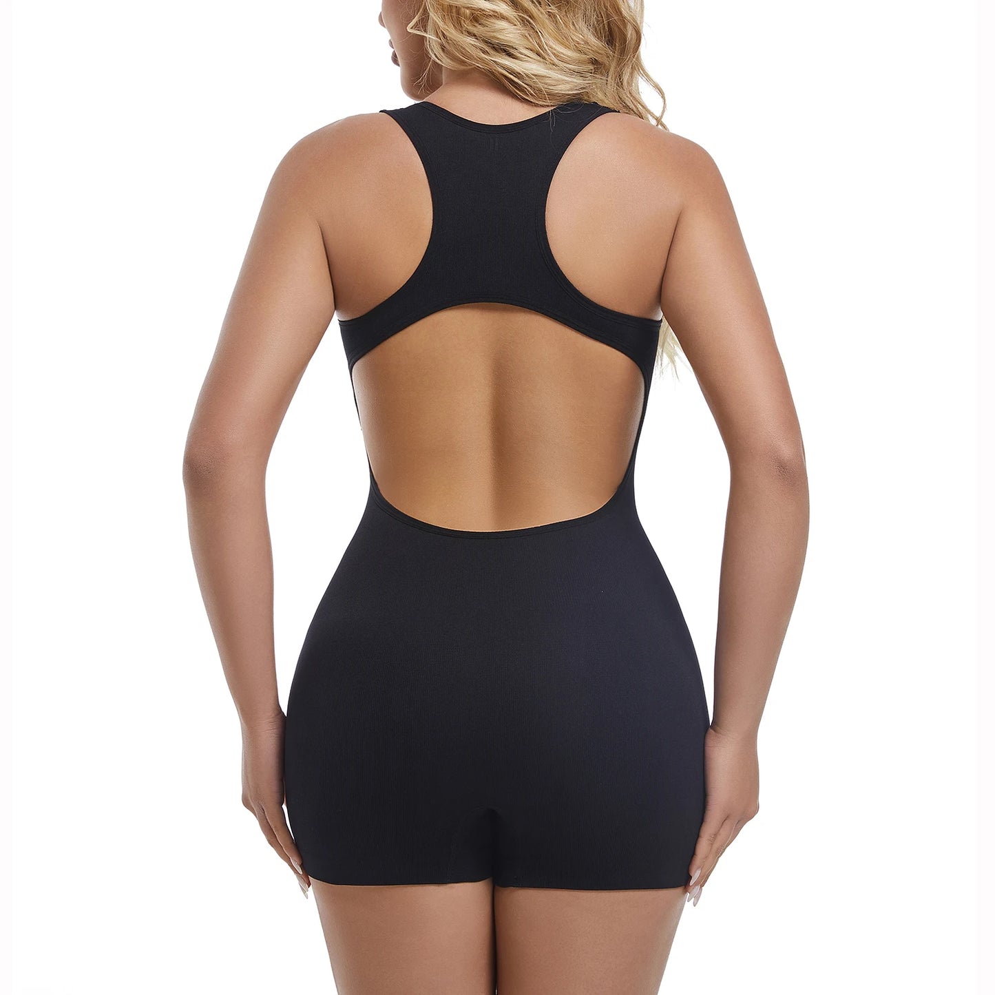 Womens Yoga Rompers Sexy Jumpsuit Tummy Control One Piece Bodycon