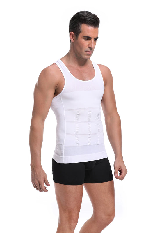 Men's Slimming Body Shaper Vest - Streamlined Compression Support, Tummy & Chest Sculpting,