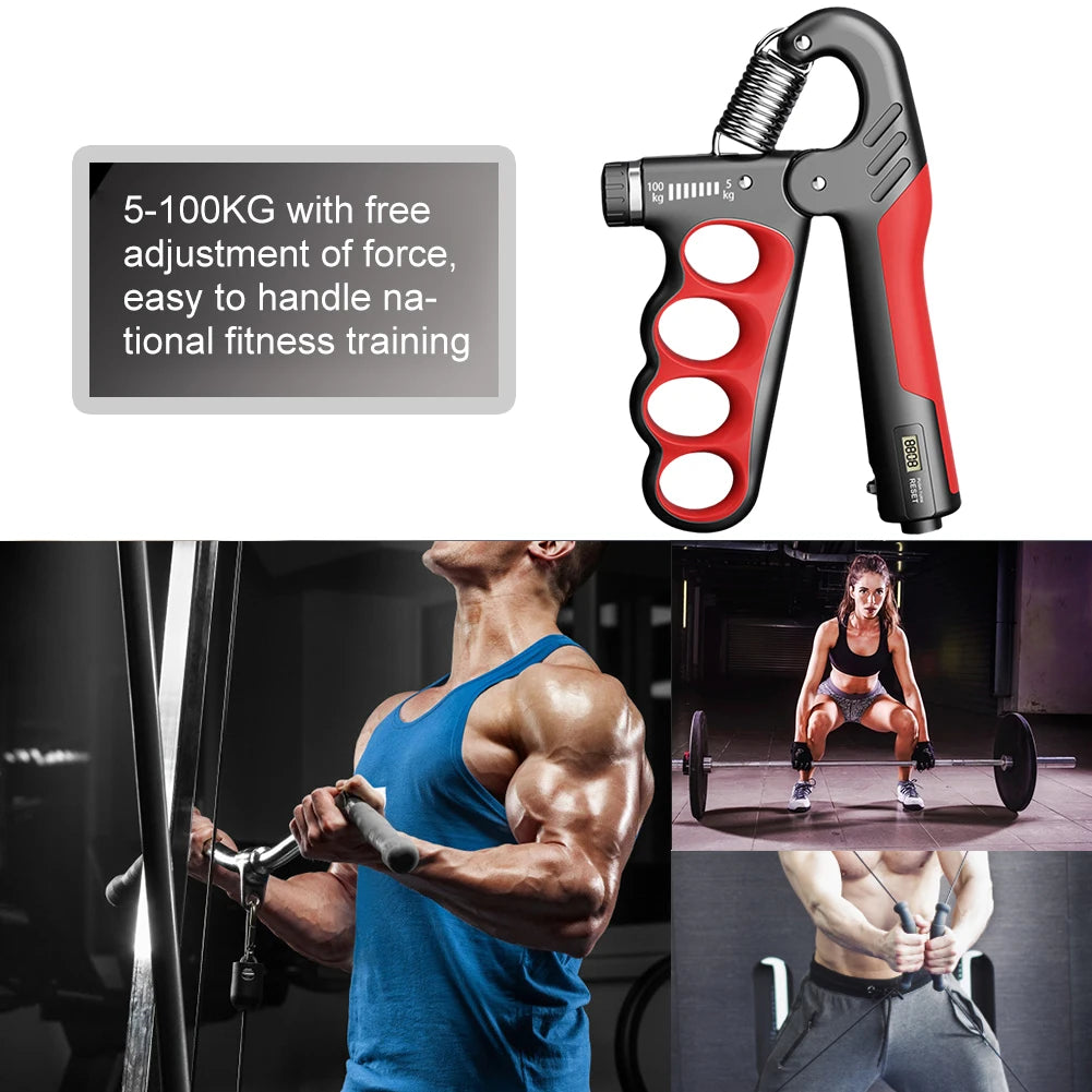 5-100 KG Hand Grip Strengthener Grip Strength Trainer Non-Slip Gripper