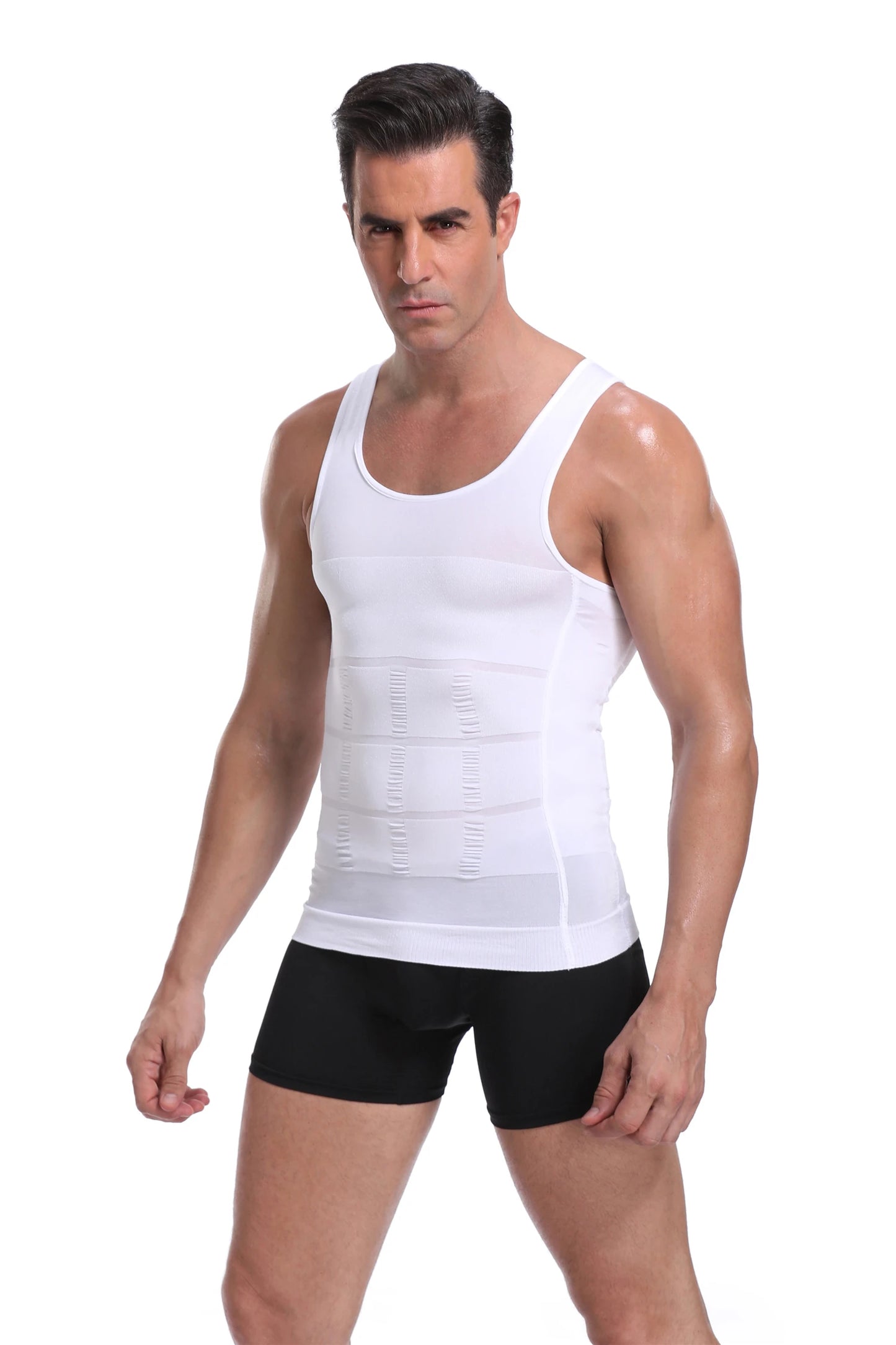 Men's Slimming Body Shaper Vest - Streamlined Compression Support, Tummy & Chest Sculpting,