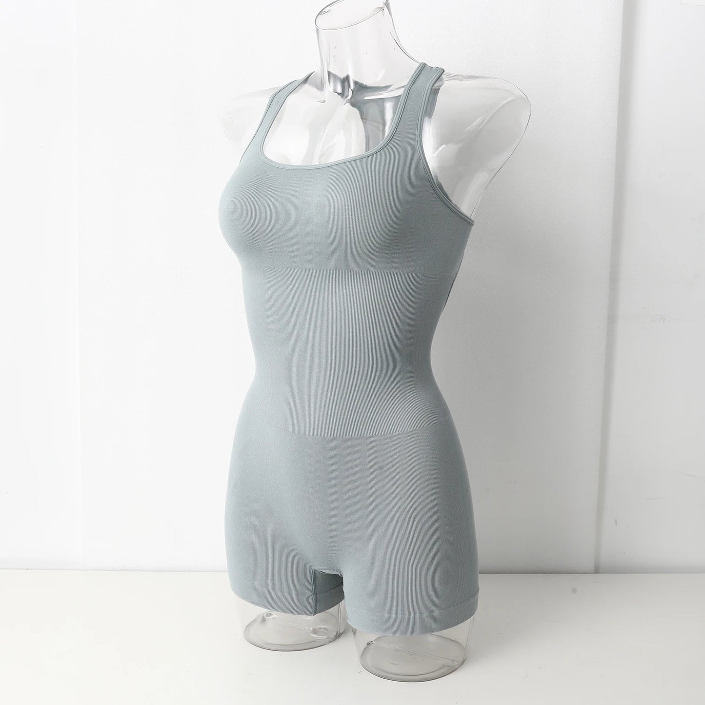 Womens Yoga Rompers Sexy Jumpsuit Tummy Control One Piece Bodycon