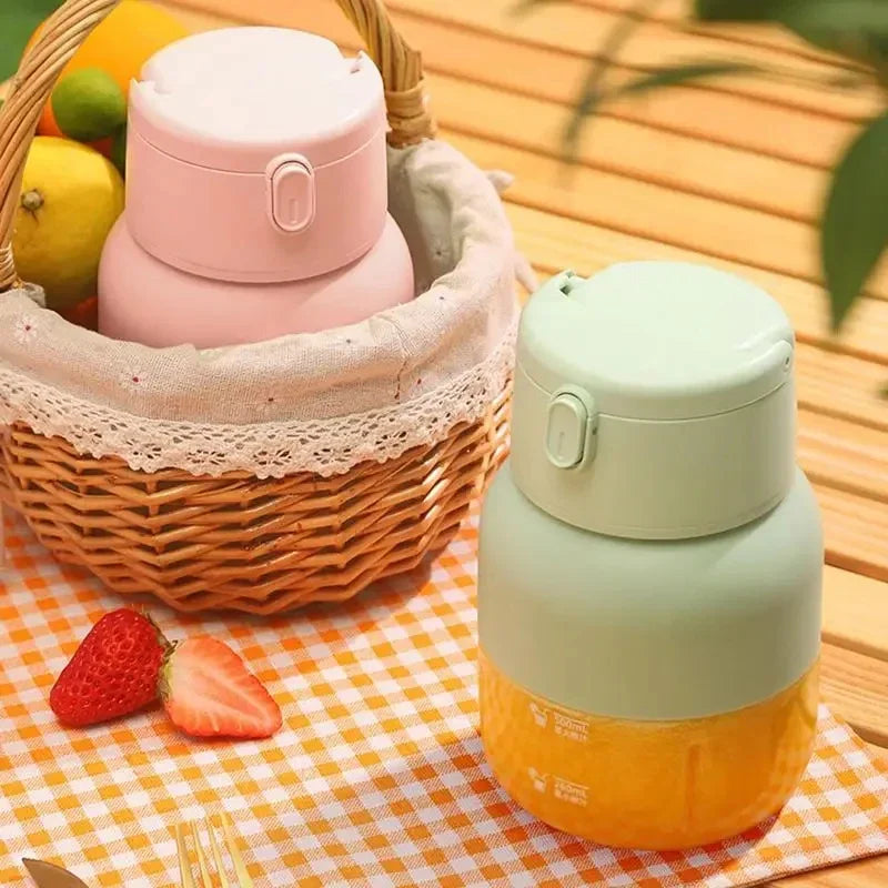 Portable blender juicer cup mini rechargeable handheld direct drinking straw