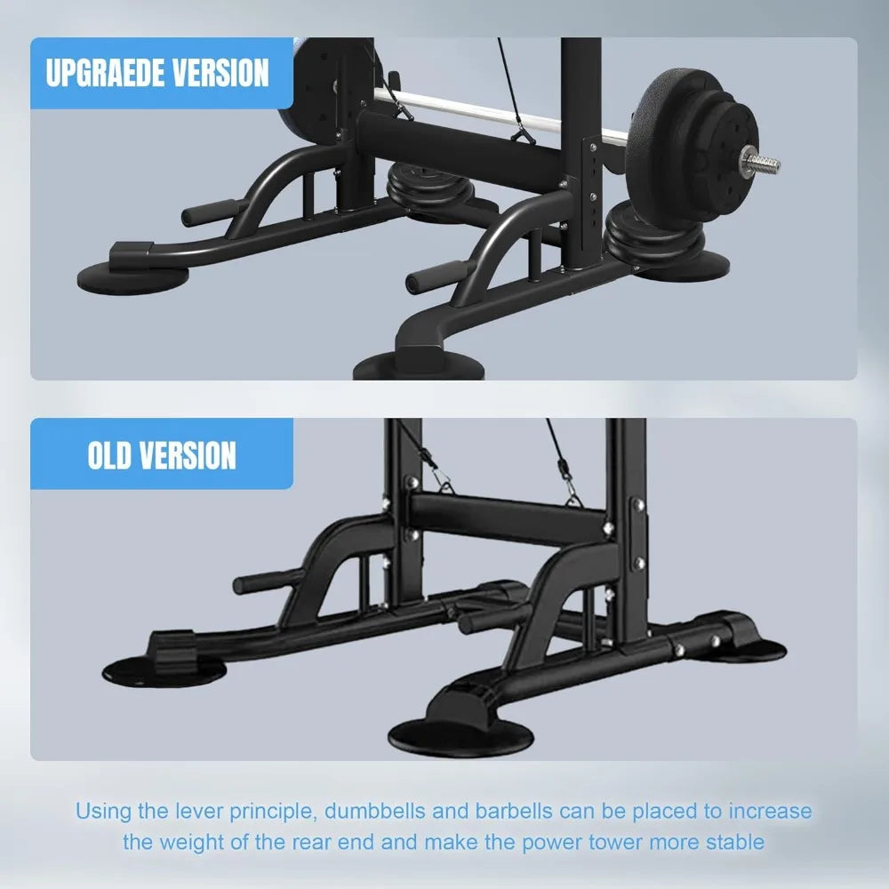 Pull Up Dip Station, Adjustable Height Pull Up Bar Stand