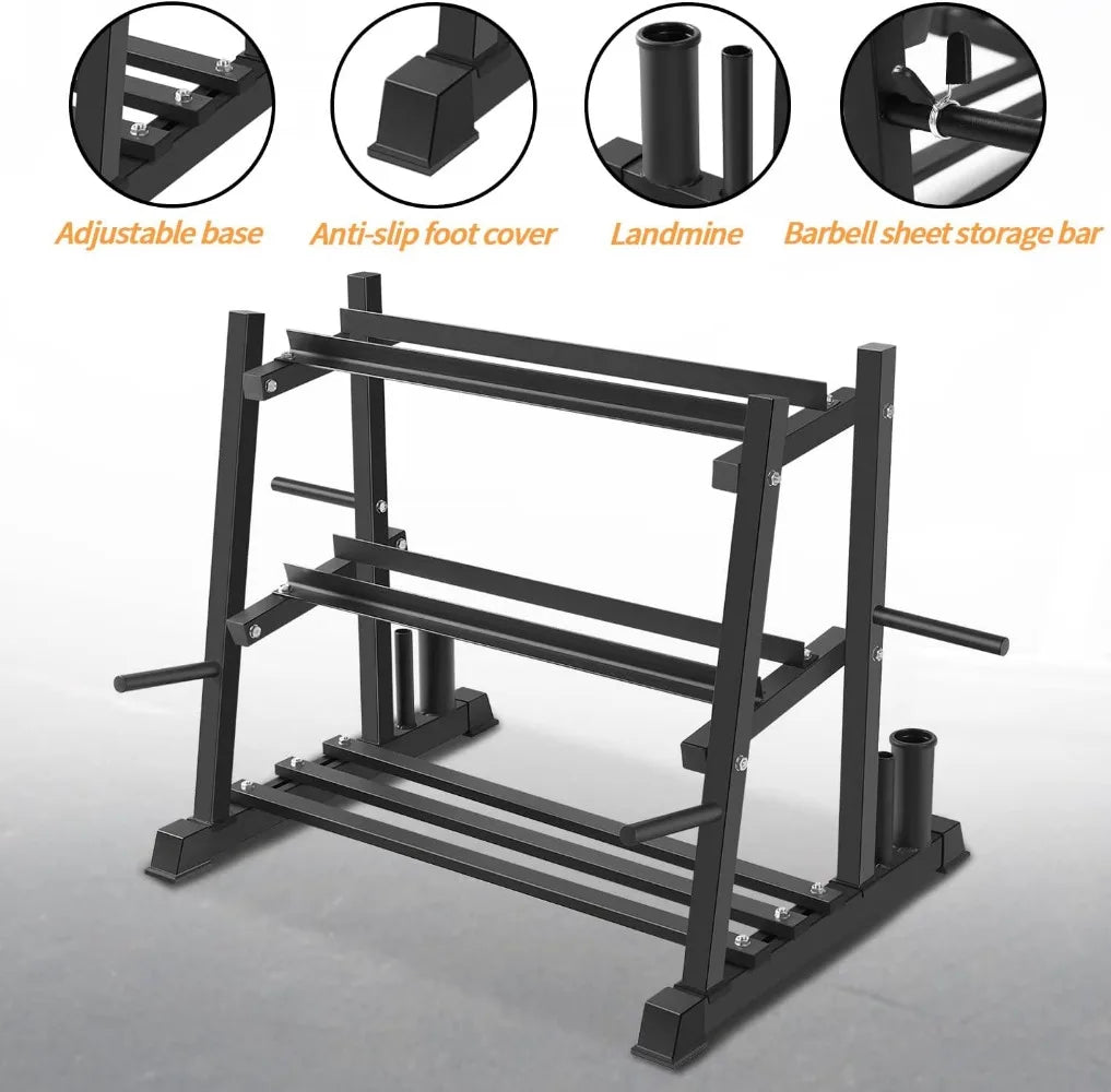 Dumbbell Rack Dumbbell Set with Rack Stand, Dumbbells Weights Rack