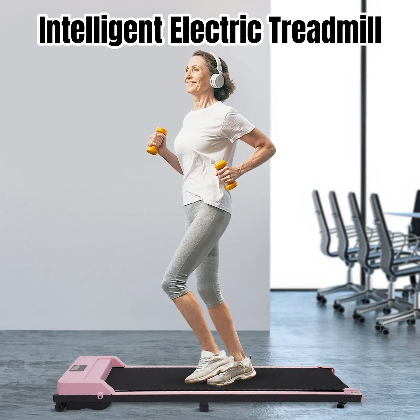 Treadmill for Exercise, Electric Walking and Running Machine, Under Desk