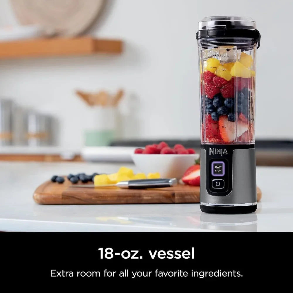 Portable Blender, Cordless, 18oz. Vessel, Personal Blender-for Shakes & Smoothies