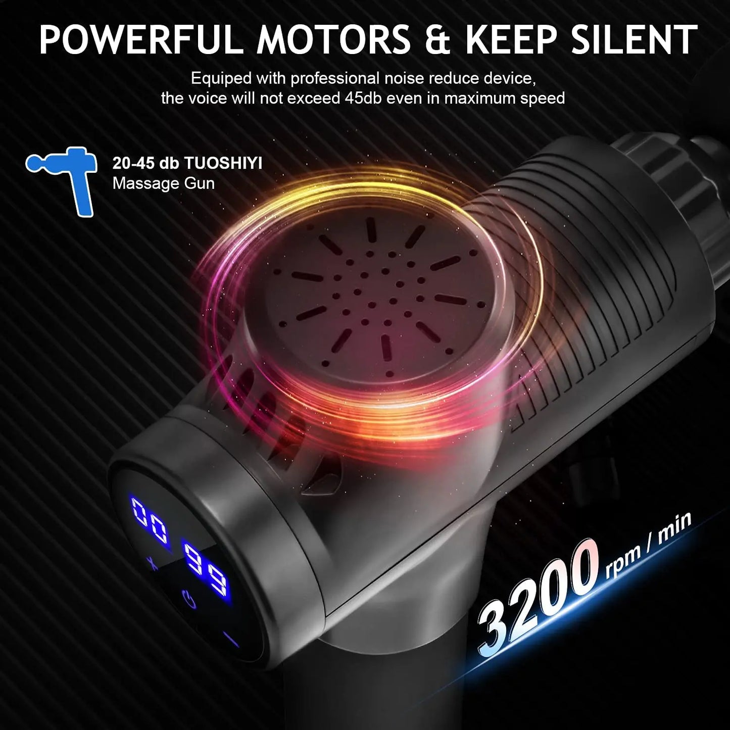 Fascial Massage Gun Deep Tissue Body Massager For Muscle Pain Relief