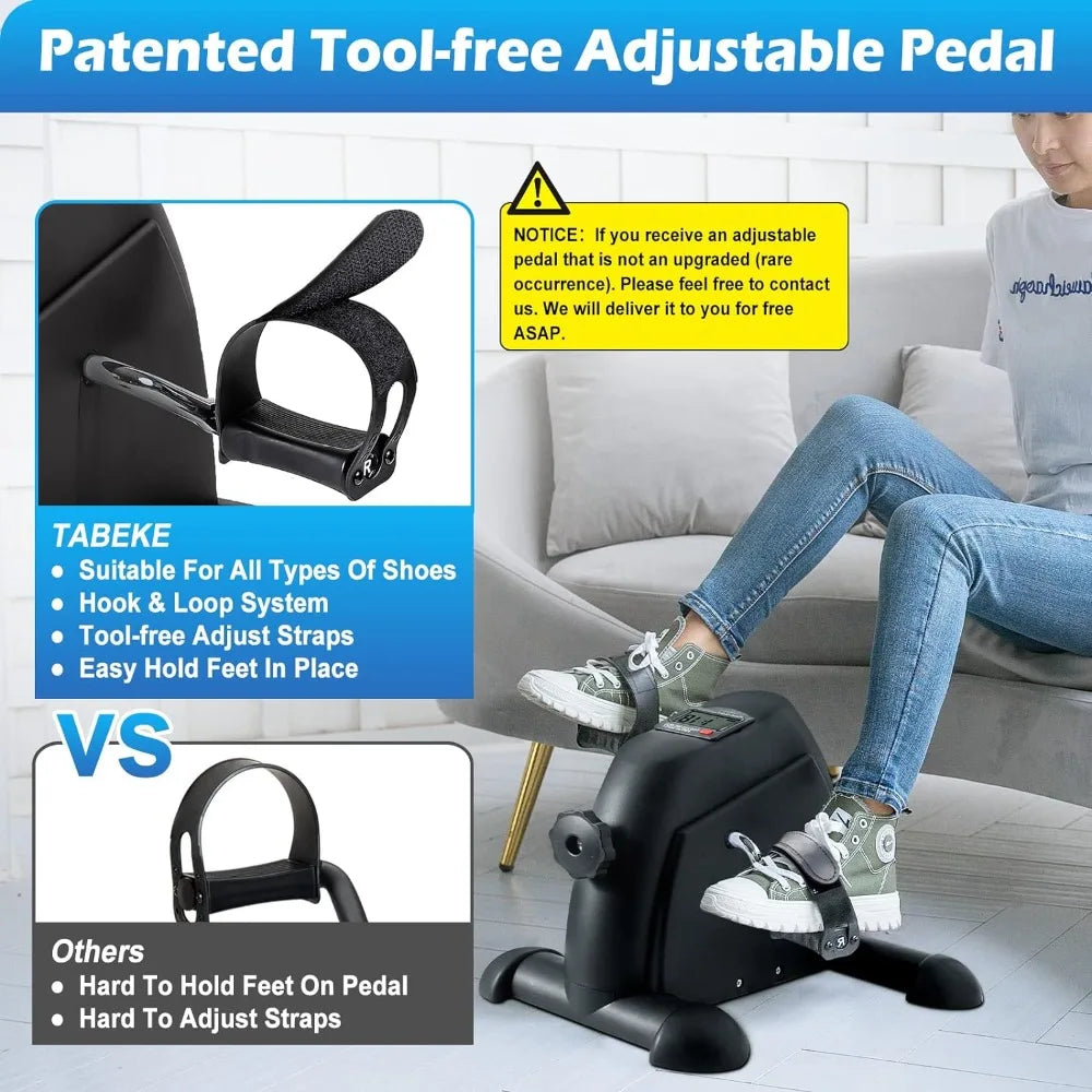 Under Desk Bike Pedal Exerciser - Mini Exercise Bike for Arm/Leg Exercise