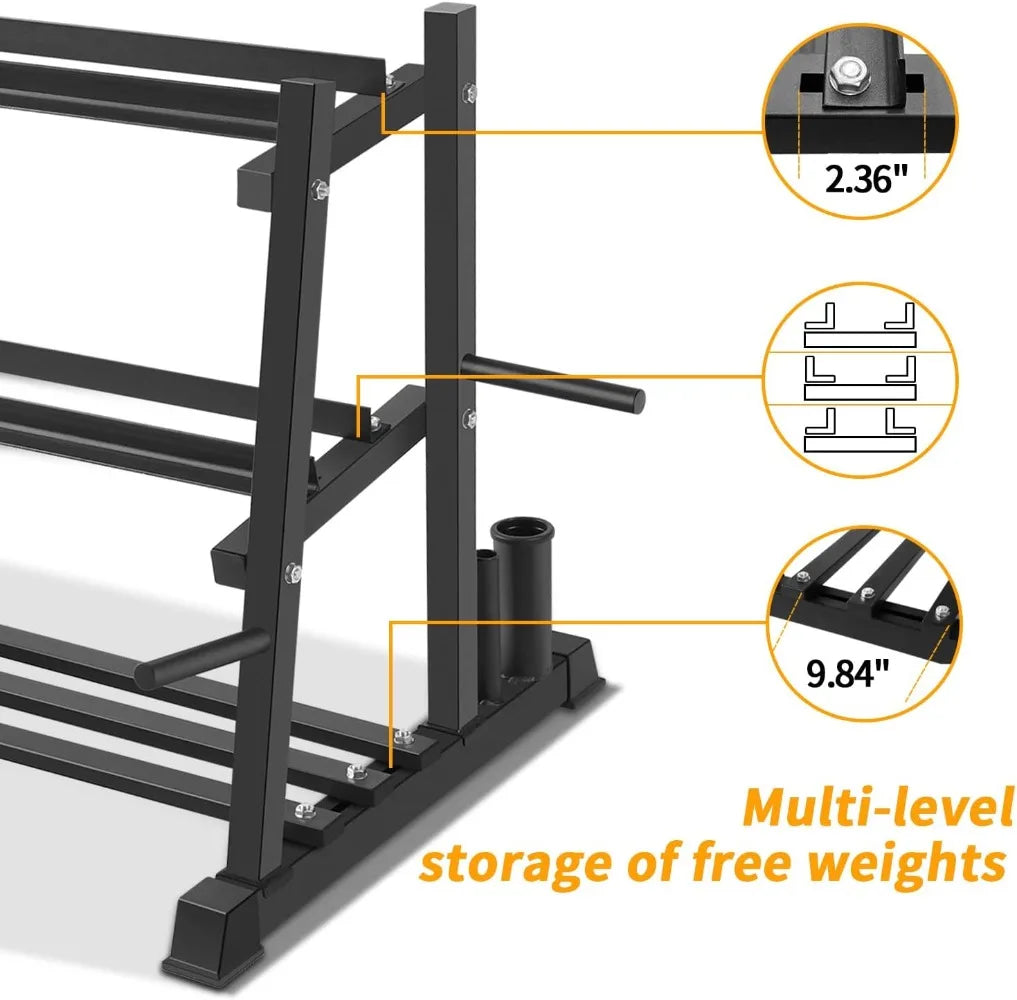 Dumbbell Rack Dumbbell Set with Rack Stand, Dumbbells Weights Rack