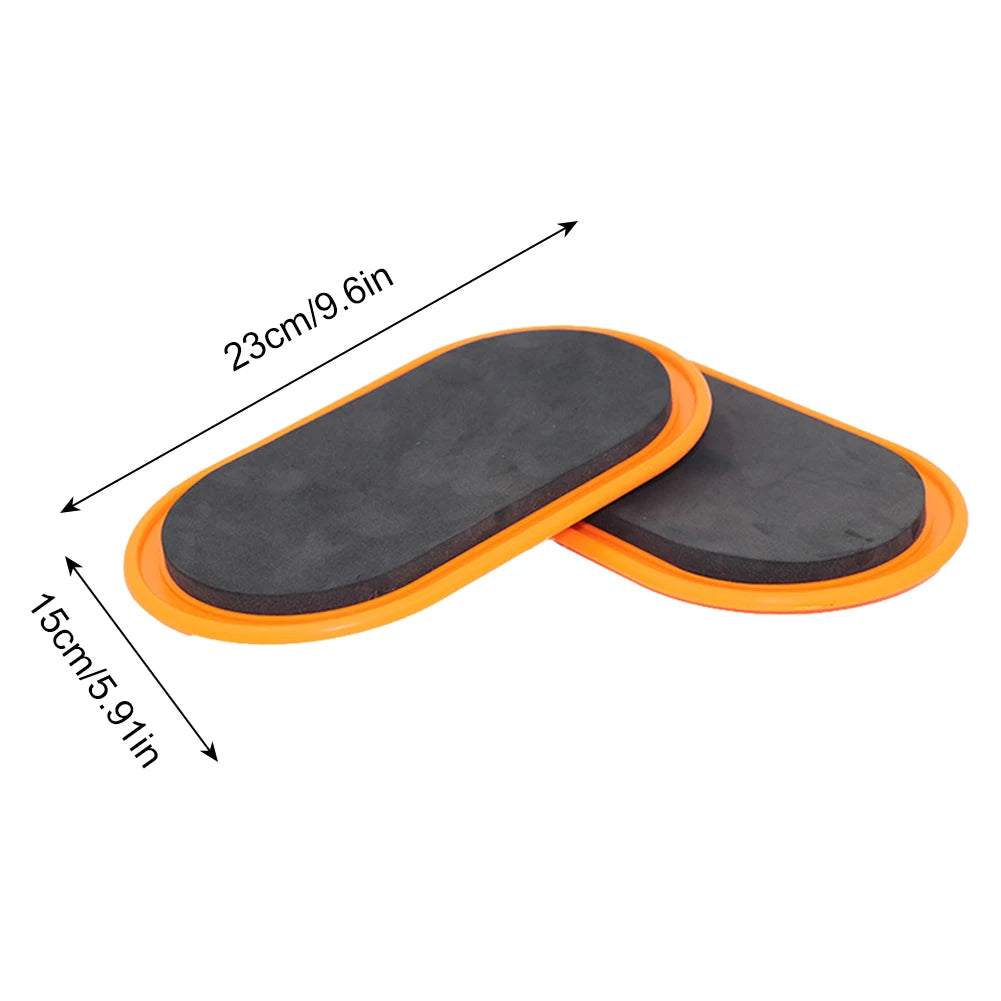 1Pair Fitness Core Sliders, Dual Sided Full-Body, Core