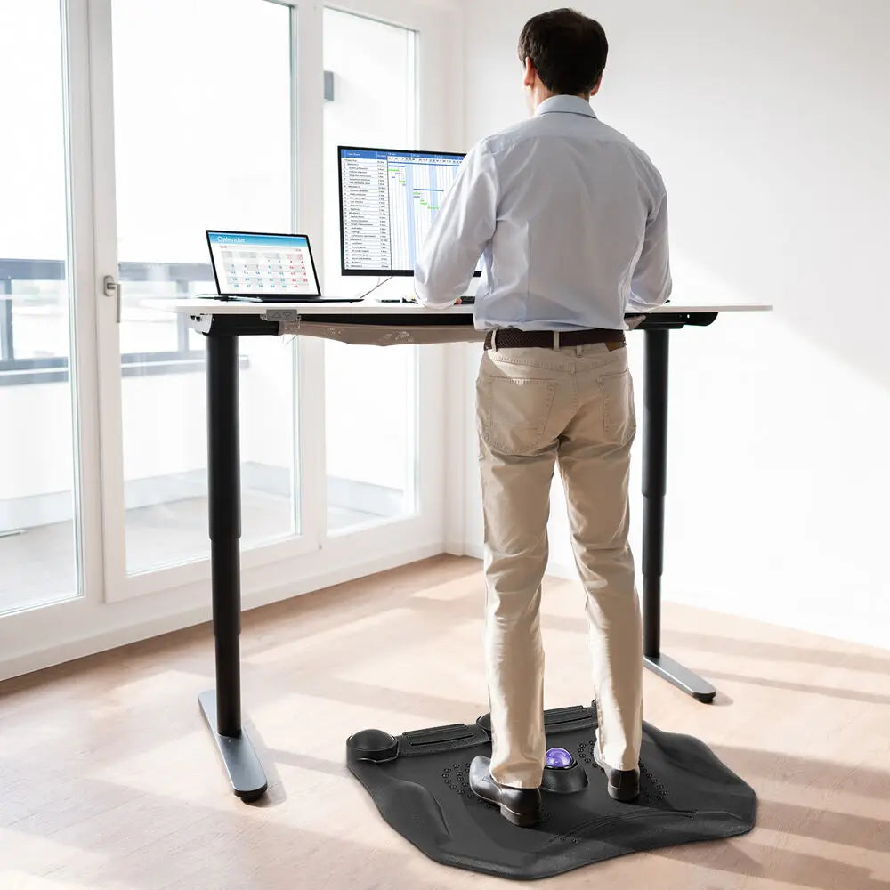 Costway Anti Fatigue Standing Desk Mat W/Massage Roller Ball Foot