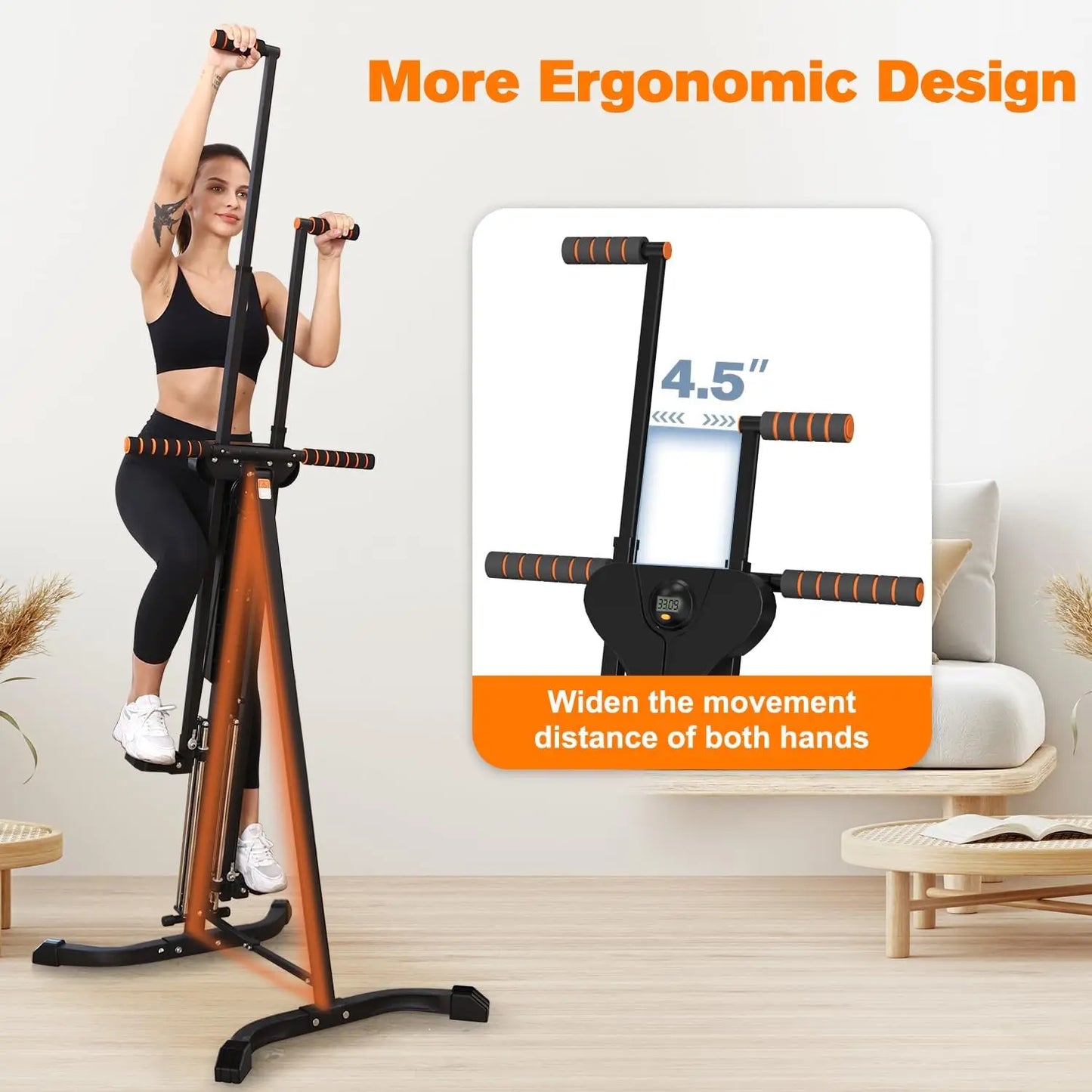 Vertical Climber Exercise Machine for Home Gym