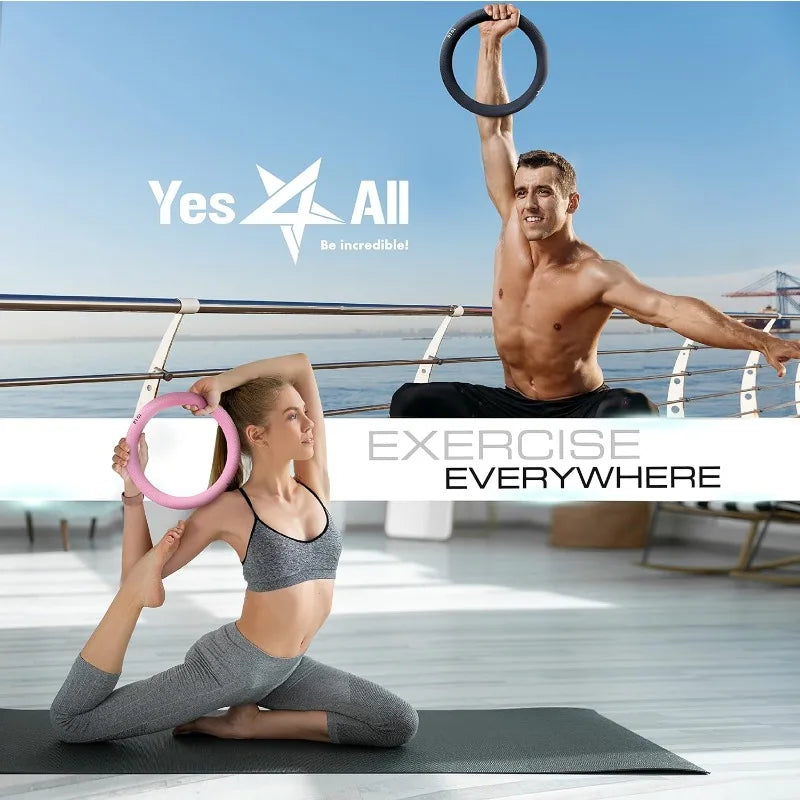 Yes4All Power Ring, Weight Ring, Weighted Circle, Kettlebell for Yoga Exercise,