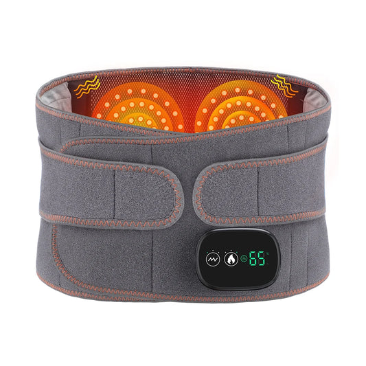 Electric Infrared Heating Therapy Waist Massager Back Support Belt Vibration