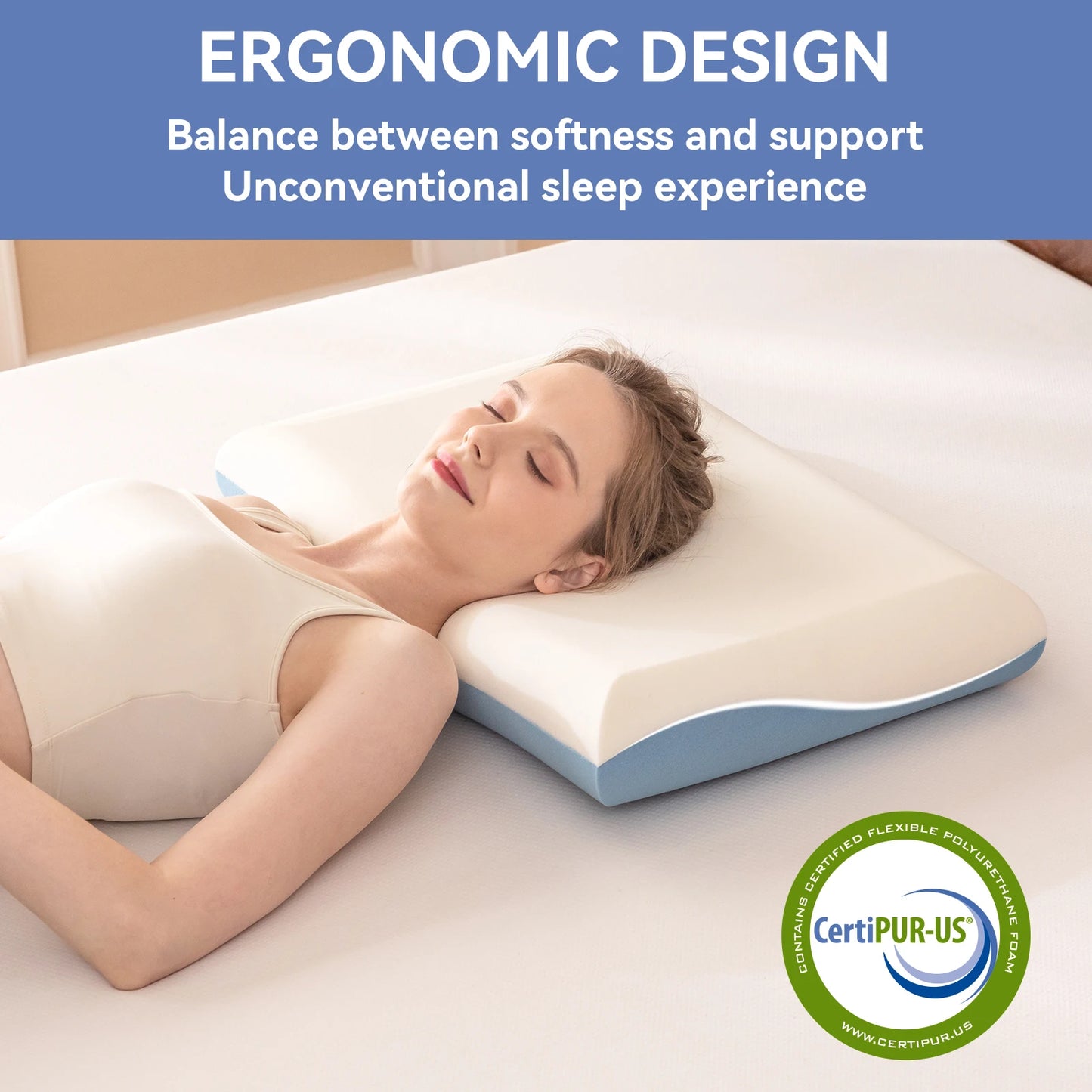 Hcore 1 PC Dual-Sided Core Memory Foam Pillow