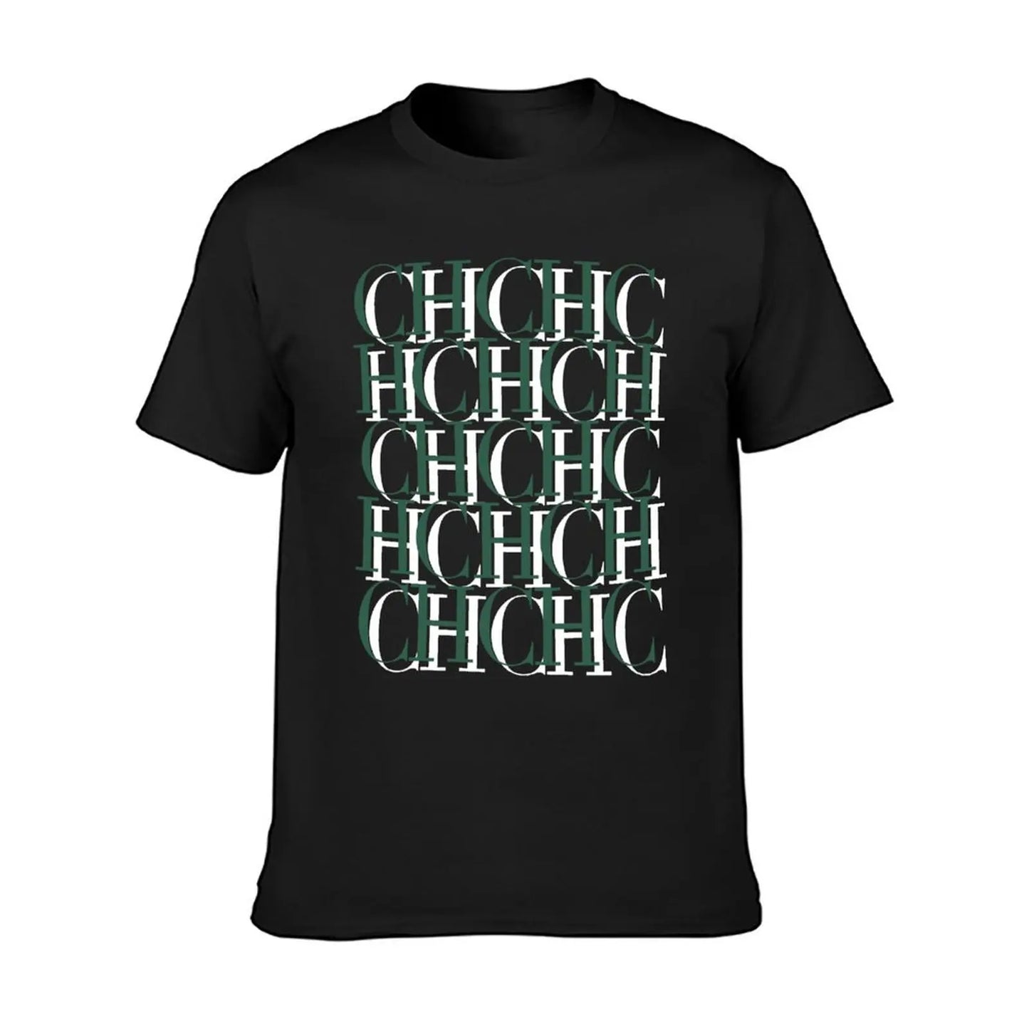 CHCH T Shirt Men Black Print Men's Brand Tshirts Fashion