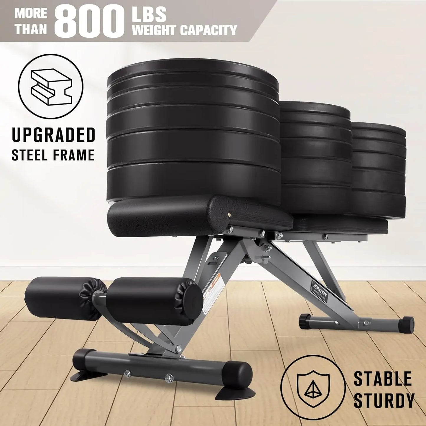 Adjustable/Foldable Utility Weight Bench for Home Gym, Weightlifting and Strength Training