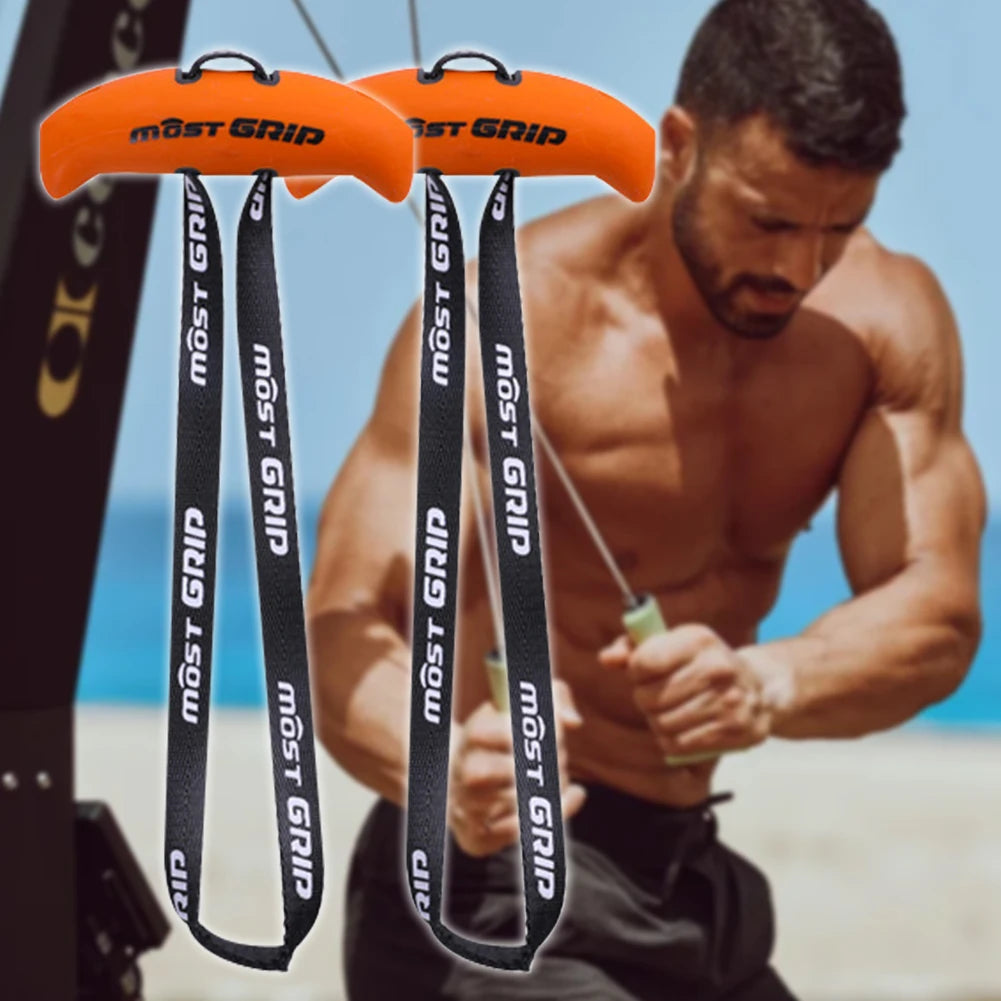 TPE Pull Up Handles Ergonomic Exercise Resistance Band Multifunctional Tranining